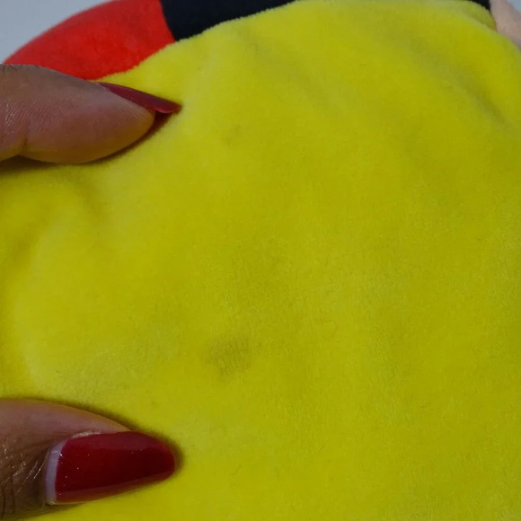 Disney Tsum Tsum Mickey Mouse Plush Stuffed Animal 8 inch Long Red Black - Picture 6 of 7